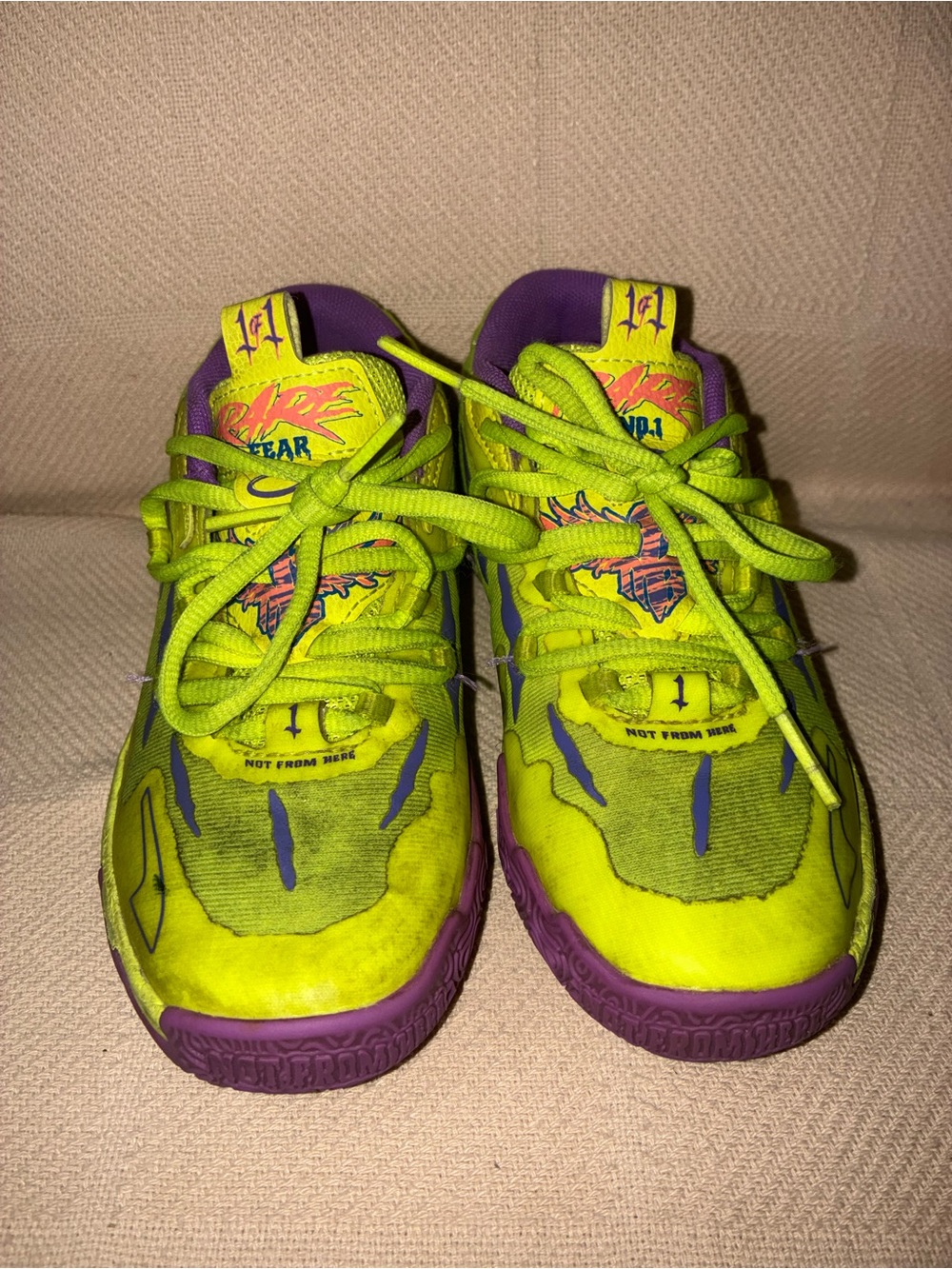 PumaX Lamelo Ball Mb.03 Spark Basketball Youth Boys Size 12V